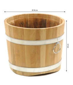 Küferei Kardos Robinienkübel, Rund -Elho Aussenbereich Geschaft 1709096 WE BG 001 KuefereiKardosRobinienkuebelrund