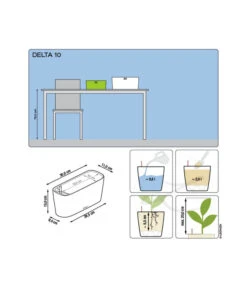 LECHUZA® Kasten DELTA, All-in-One-Set -Elho Aussenbereich Geschaft 2427508 2427433 2427367 3161759 WE DE 001 DeltaPremium10