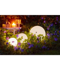 Dehner Solar-Kugelleuchte -Elho Aussenbereich Geschaft 2779320 WE MO 001 SolarKugelleuchteD30cm