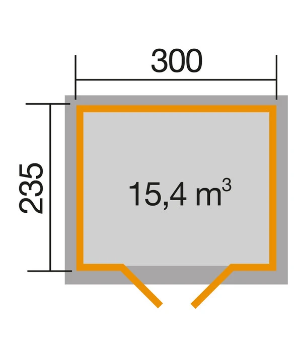 Weka Gartenhaus 122 Gr. 4, Ca. B380/H253/T274 Cm 4 Weka Gartenhaus 122 Gr. 4, Ca. B380/H253/T274 Cm – Bild 2
