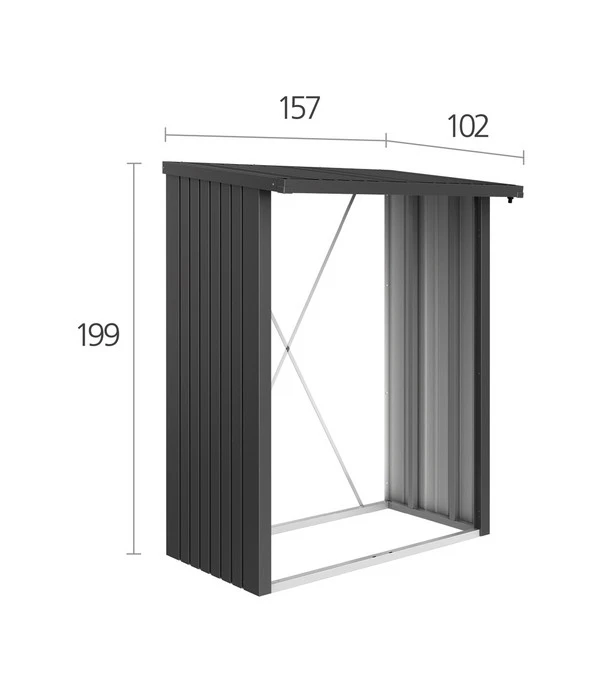 Biohort WoodStock® 150 Für Kaminholz 7 Biohort WoodStock® 150 Für Kaminholz – Bild 5