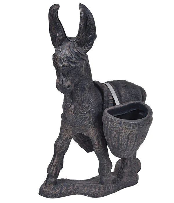 Roto Kunststoff-Blumentopf Esel, Grau, Ca. B43/H53/T16 Cm 3 Roto Kunststoff-Blumentopf Esel, Grau, Ca. B43/H53/T16 Cm