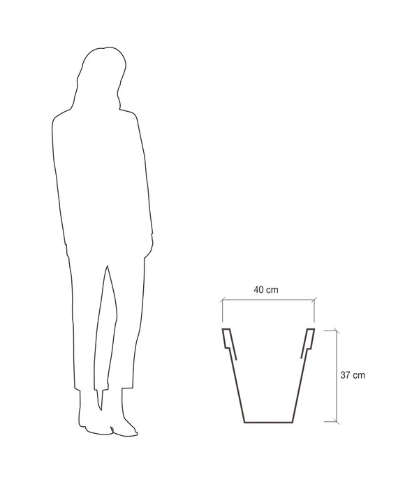 Farmet Kunststoff-Topf-Set Pegasus, Konisch, Anthrazit, 2-teilig 7 Farmet Kunststoff-Topf-Set Pegasus, Konisch, Anthrazit, 2-teilig – Bild 5