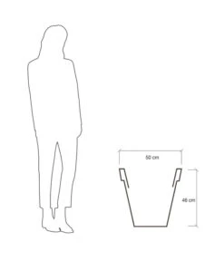 Farmet Kunststoff-Topf-Set Pegasus, Konisch, Anthrazit, 2-teilig 13 Farmet Kunststoff-Topf-Set Pegasus, Konisch, Anthrazit, 2-teilig -Elho Aussenbereich Geschaft 4185690 WE DE 004 PEGASUSKonischerPflanzkuebelDurchmesser50cm46cmhochDUNKELANTHRAZIT