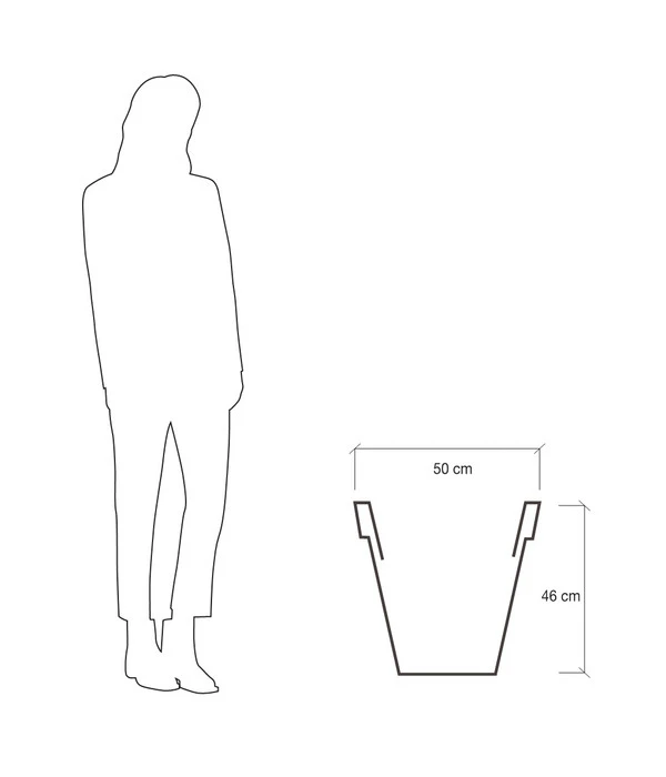 Farmet Kunststoff-Topf-Set Pegasus, Konisch, Anthrazit, 2-teilig 8 Farmet Kunststoff-Topf-Set Pegasus, Konisch, Anthrazit, 2-teilig – Bild 6