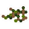 StyleGREEN Bilder-Set Aus Moos Und Kork, Hexagon, 25-teilig -Elho Aussenbereich Geschaft 6429849 WE FS 001 HexagonSet25er