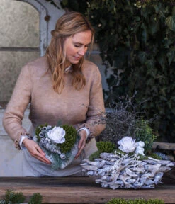 Grabgesteck Stille, Herzförmig, Ca. B25/H22/T25 Cm -Elho Aussenbereich Geschaft 6462956 WE MO 002 SerieStillePremiumAllerheiligen202301