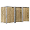 Hide Mülltonnenbox 240 L Holz, Ca. B209,1/H115,2/T80,7 Cm -Elho Aussenbereich Geschaft 6610950 WE FS 001 50NorthMuelltonnenboxHolz
