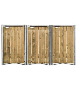 Hide Mülltonnenbox 240 L Holz, Ca. B209,1/H115,2/T80,7 Cm -Elho Aussenbereich Geschaft 6610950 WE FS 002 50NorthMuelltonnenboxHolz