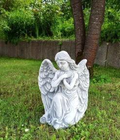 Fantasieco Stein-Figur Engel, Kniend, Ca. H35 Cm -Elho Aussenbereich Geschaft 6638597 WE MO 002 FantasiecoSteinEngelKniend