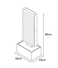 Climaqua Naturschiefer-Wasserwand Ava 18 Climaqua Naturschiefer-Wasserwand Ava -Elho Aussenbereich Geschaft 6645972 WE BG 001 ClimaquaWasserwandAvaMRusty