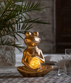 Dehner Solar Frosch Yogi, Ca. B36/H43/T21 Cm 5 Dehner Solar Frosch Yogi, Ca. B36/H43/T21 Cm -Elho Aussenbereich Geschaft 6646848 WE MO 001 DehnerSolarFroschYogi