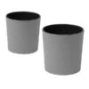 Siena Garden Kunststoff-Topf ECO Lens, Rund, Grau, Ca. Ø30/H30,5 Cm, 2er-Set -Elho Aussenbereich Geschaft 6654941 WE FS 001 PflanzgefaesseEcoLens30Grau