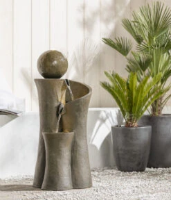 Dehner Polyresin-Gartenbrunnen Acapulco, Ca. H100 Cm -Elho Aussenbereich Geschaft 6742480 WE MO 001 DehnerPolyresinBrunnenAcapulcoNEU