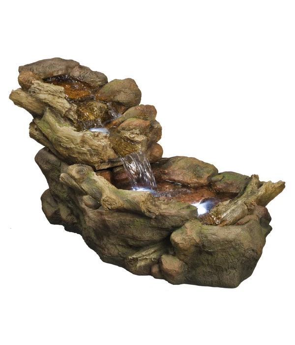 Ubbink Polyresin-Gartenbrunnen Wasserfall Aspen, Ca. B50/H50/T105 Cm 3 Ubbink Polyresin-Gartenbrunnen Wasserfall Aspen, Ca. B50/H50/T105 Cm