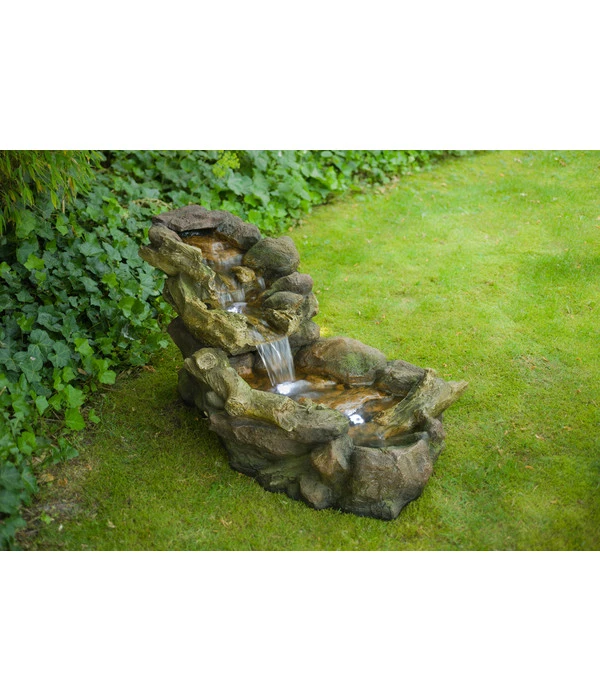 Ubbink Polyresin-Gartenbrunnen Wasserfall Aspen, Ca. B50/H50/T105 Cm 4 Ubbink Polyresin-Gartenbrunnen Wasserfall Aspen, Ca. B50/H50/T105 Cm – Bild 2