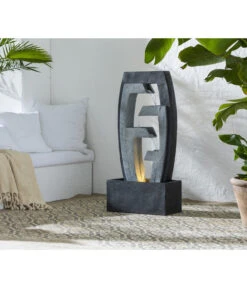 Dehner Polyresin-Gartenbrunnen Tokio, Ca. H92 Cm -Elho Aussenbereich Geschaft 6911192 WE MO 001 BrunnenTokio