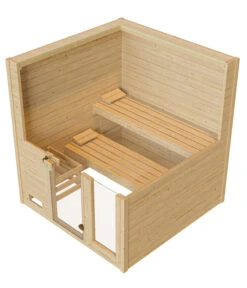 Weka Sauna Valida Mit Glastür Und Fenster -Elho Aussenbereich Geschaft 6914618 WE DE 003 WekaSaunaValidamitGlastuerundFenster