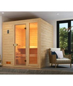Weka Sauna Valida Mit Glastür Und Fenster -Elho Aussenbereich Geschaft 6914618 WE MO 002 WekaSaunaValidamitGlastuerundFenster