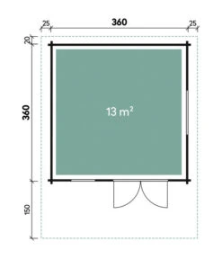 Wolff Finnhaus Gartenhaus Nordkap 70-B -Elho Aussenbereich Geschaft 6930564 WE DE 001 FinnhausBBHNordkap