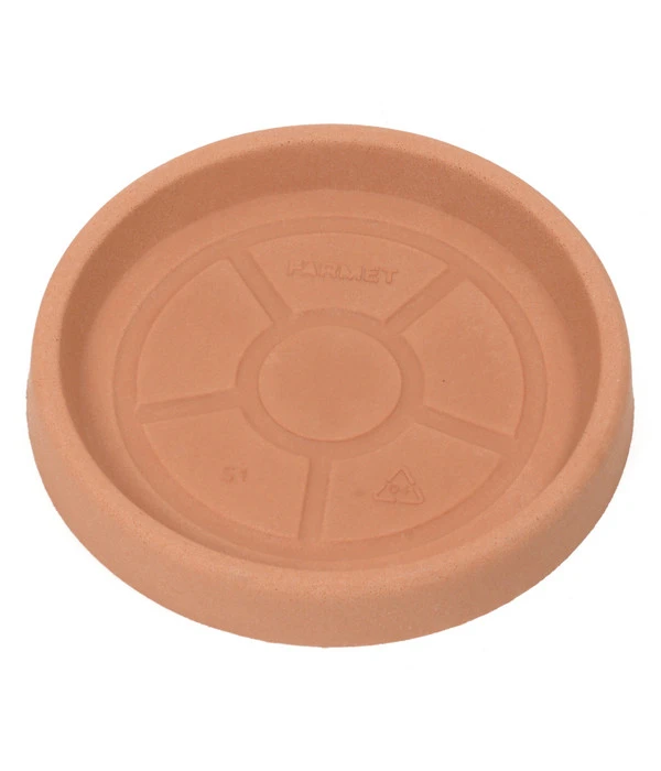 Farmet New Kunststoff-Topf Festonato, Rund, Terrakotta, Inkl. Untersetzer 6 Farmet New Kunststoff-Topf Festonato, Rund, Terrakotta, Inkl. Untersetzer – Bild 4