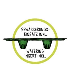 Scheurich Kunststoff-Topf Groove+, Rund, Ca. Ø28,5/H26 Cm -Elho Aussenbereich Geschaft WE DE 016 ScheurichBewaesserungseinsatz